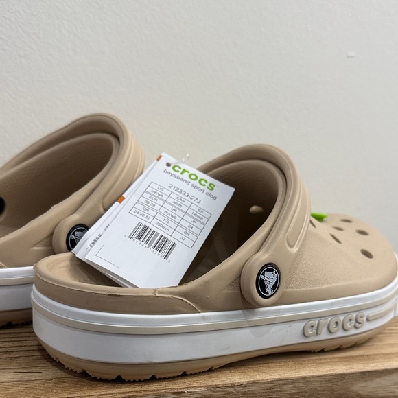 CROCS Bayaband Sport Clog (Unisex M6/W8) - Beige/White - Picture 3 of 3
